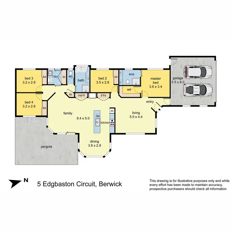 Floorplan of Homely house listing, 5 Edgbaston Circuit, Berwick VIC 3806
