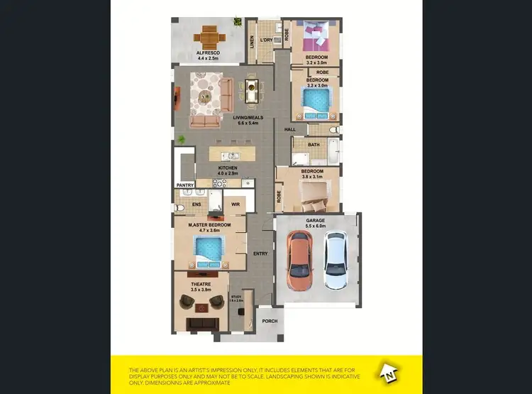 Floorplan of Homely house listing, 80 Oakpark Drive, Harkness VIC 3337
