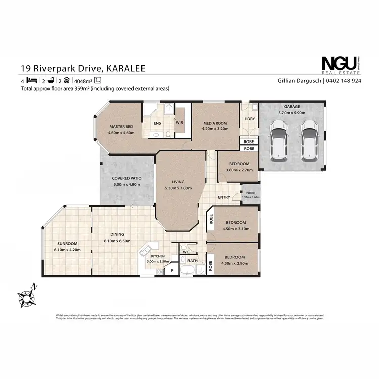 Floorplan of Homely house listing, 19 Riverpark Drive, Karalee QLD 4306