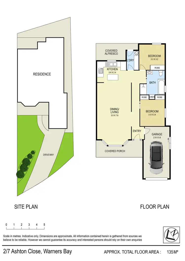 Floorplan of Homely villa listing, 2/7 Ashton Close, Warners Bay NSW 2282