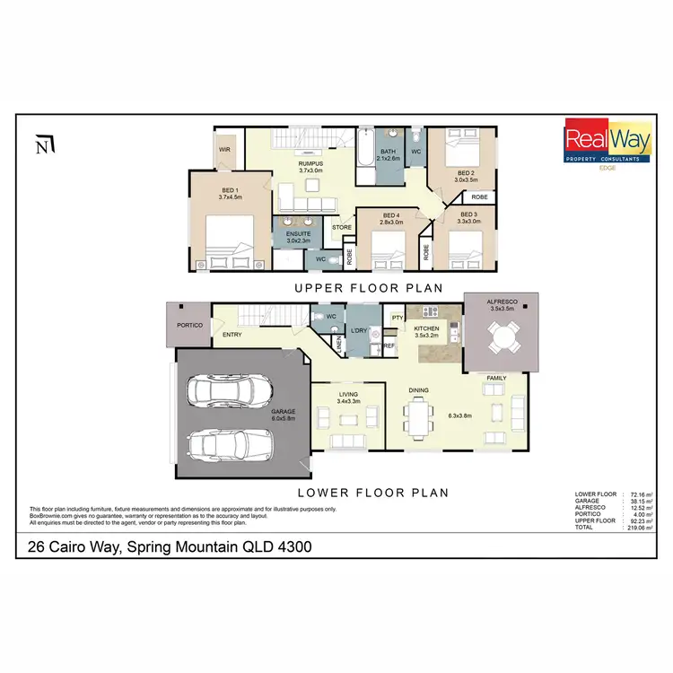 Floorplan of Homely house listing, 26 Cairo Way, Spring Mountain QLD 4300