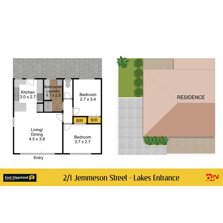 Floorplan of Homely unit listing, 2/1 Jemmeson Street, Lakes Entrance VIC 3909