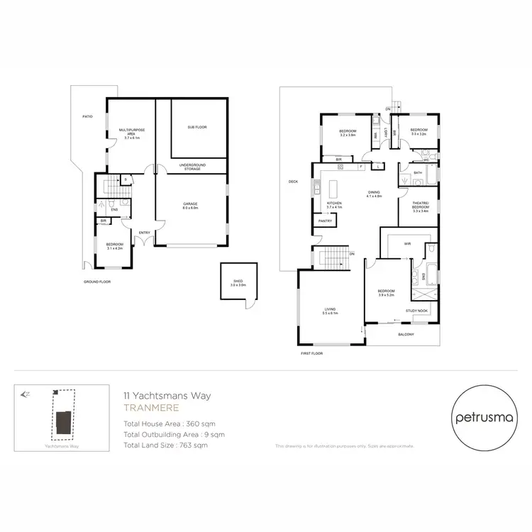 Floorplan of Homely house listing, 11 Yachtsmans Way, Tranmere TAS 7018