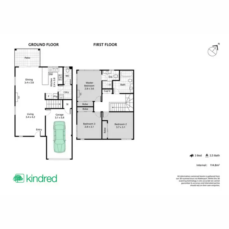 Floorplan of Homely townhouse listing, 10/17 Cunningham Street, Deception Bay QLD 4508