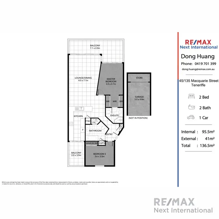 Floorplan of Homely apartment listing, 45/135 Macquarie Street, Teneriffe QLD 4005