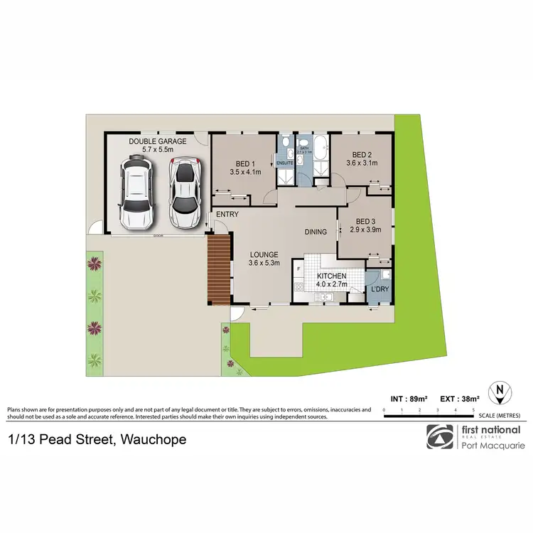 Floorplan of Homely villa listing, 1/13 Pead Street, Wauchope NSW 2446