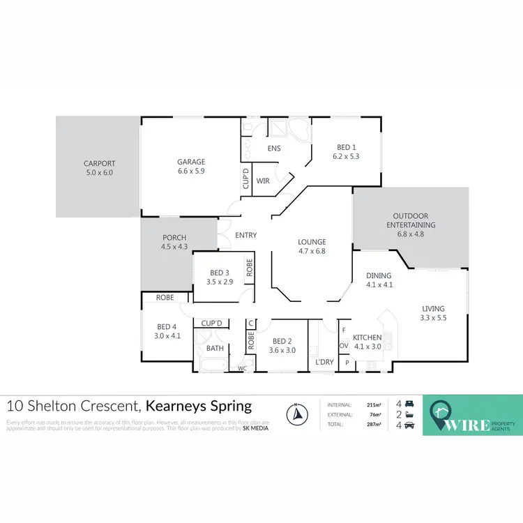 Floorplan of Homely house listing, 10 Shelton Crescent, Kearneys Spring QLD 4350