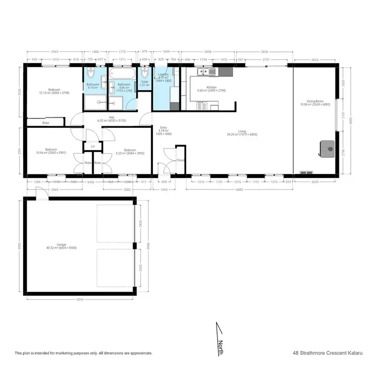 Floorplan of Homely house listing, 48 Strathmore Crescent, Kalaru NSW 2550