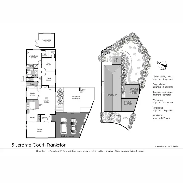 Floorplan of Homely house listing, 5 Jerome Court, Frankston VIC 3199