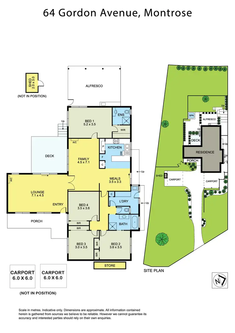 Floorplan of Homely house listing, 64 Gordon Avenue, Montrose VIC 3765