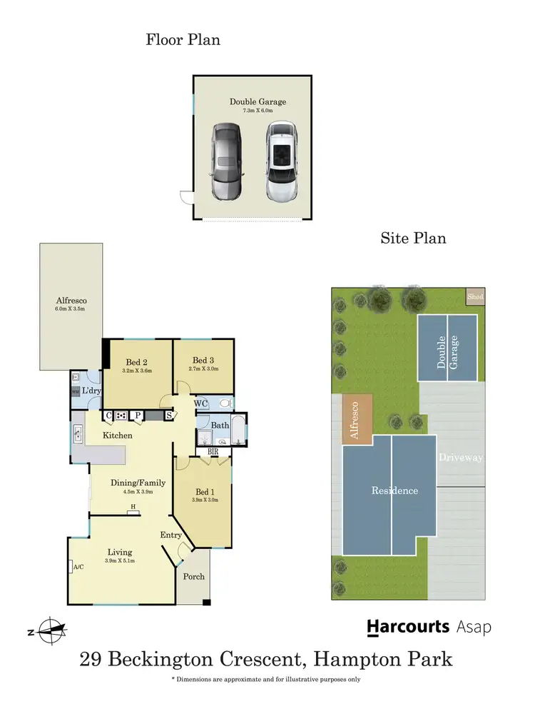 Floorplan of Homely house listing, 29 Beckington Crescent, Hampton Park VIC 3976