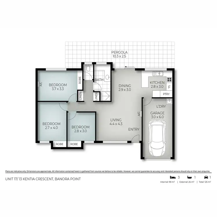 Floorplan of Homely villa listing, 17/13 Kentia Cresent, Banora Point NSW 2486