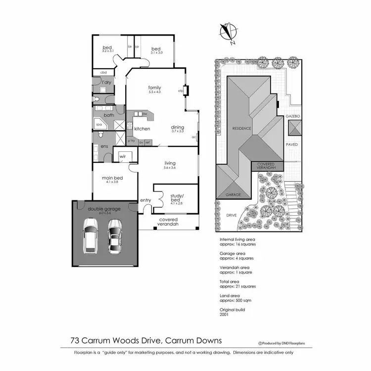 Floorplan of Homely house listing, 73 Carrum Woods Drive, Carrum Downs VIC 3201