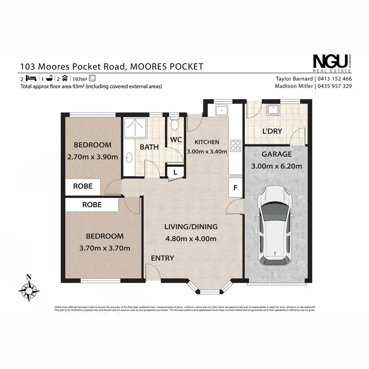 Floorplan of Homely unit listing, 1/103 Moores Pocket Road, Moores Pocket QLD 4305