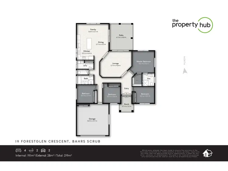 Floorplan of Homely house listing, 19 Forestglen Crescent, Bahrs Scrub QLD 4207