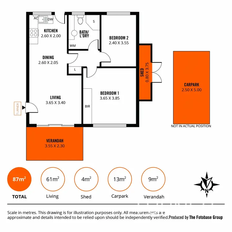 Floorplan of Homely unit listing, 9/341 Sir Donald Bradman Drive, Brooklyn Park SA 5032