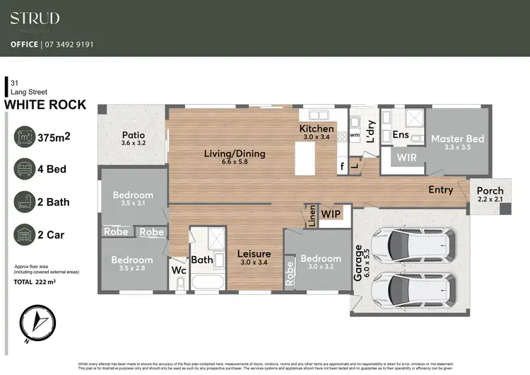 Floorplan of Homely house listing, 31 Lang Street, White Rock QLD 4306