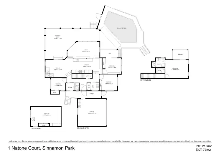 Floorplan of Homely house listing, 1 Natone Court, Sinnamon Park QLD 4073
