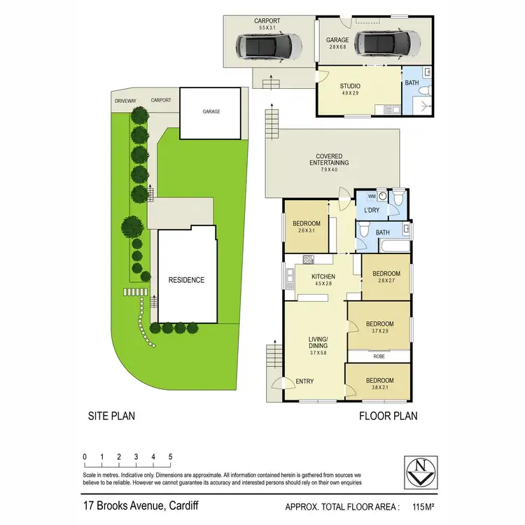 Floorplan of Homely house listing, 17 Brooks Avenue, Cardiff NSW 2285