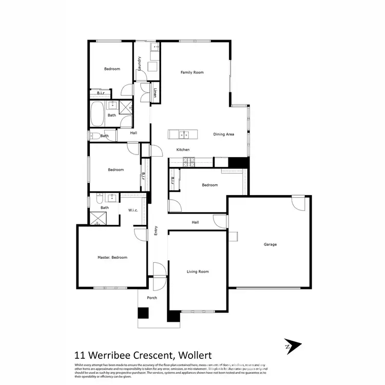 Floorplan of Homely house listing, 11 Werribee Crescent, Wollert VIC 3750