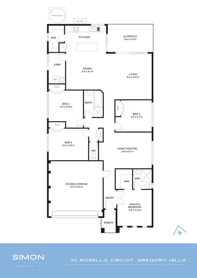 Floorplan of Homely house listing, 30 Rosella Circuit, Gregory Hills NSW 2557