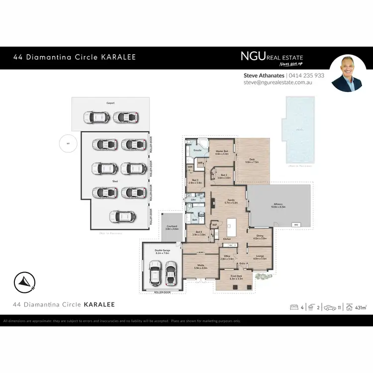 Floorplan of Homely house listing, 44 Diamantina Circle, Karalee QLD 4306