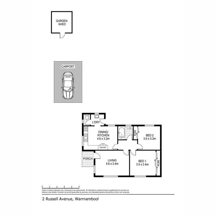 Floorplan of Homely house listing, 2 Russell Avenue, Warrnambool VIC 3280