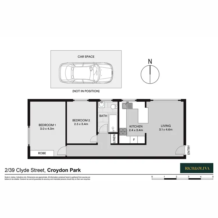Floorplan of Homely apartment listing, 2/37-39 Clyde Street, Croydon Park NSW 2133