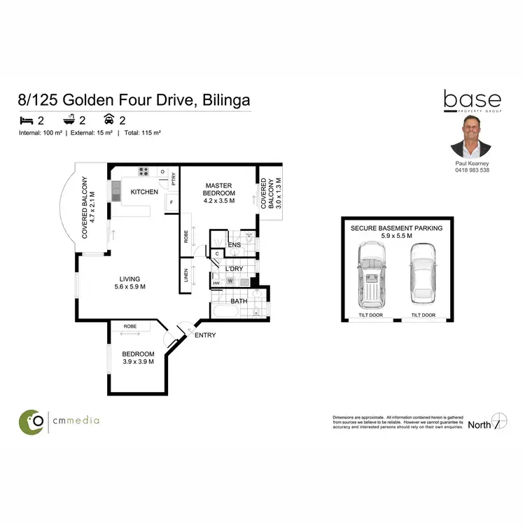Floorplan of Homely apartment listing, 8/125 Golden Four Drive, Bilinga QLD 4225