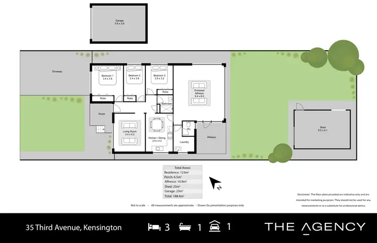 Floorplan of Homely house listing, 35 Third Avenue, Kensington WA 6151