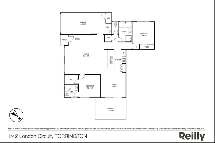 Floorplan of Homely unit listing, 1/42 London Circuit, Torrington QLD 4350