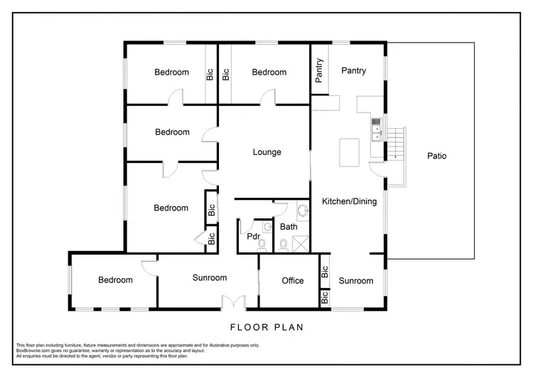 Floorplan of Homely rural property listing, 327 The Narrows Road, Mount Larcom QLD 4695