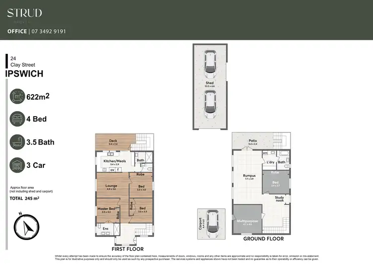 Floorplan of Homely house listing, 24 Clay Street, Ipswich QLD 4305
