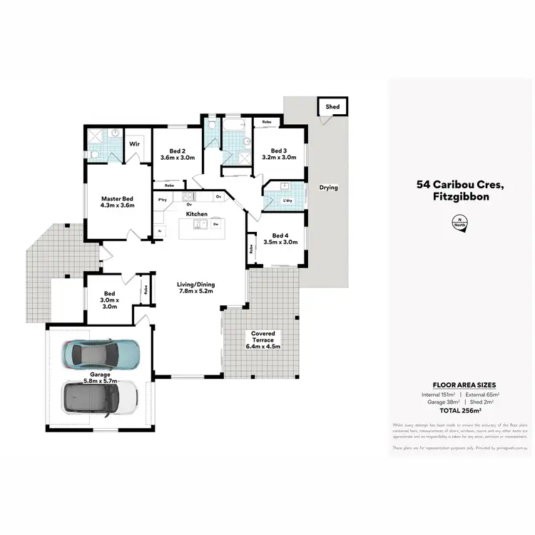 Floorplan of Homely house listing, 54 Caribou Crescent, Fitzgibbon QLD 4018