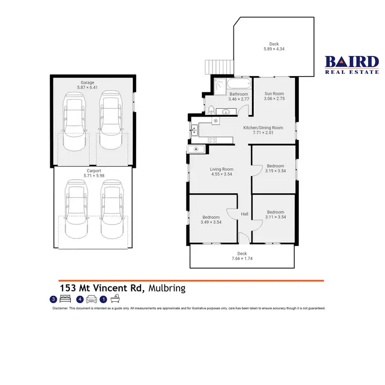 Floorplan of Homely house listing, 153 Mount Vincent Road, Mulbring NSW 2323