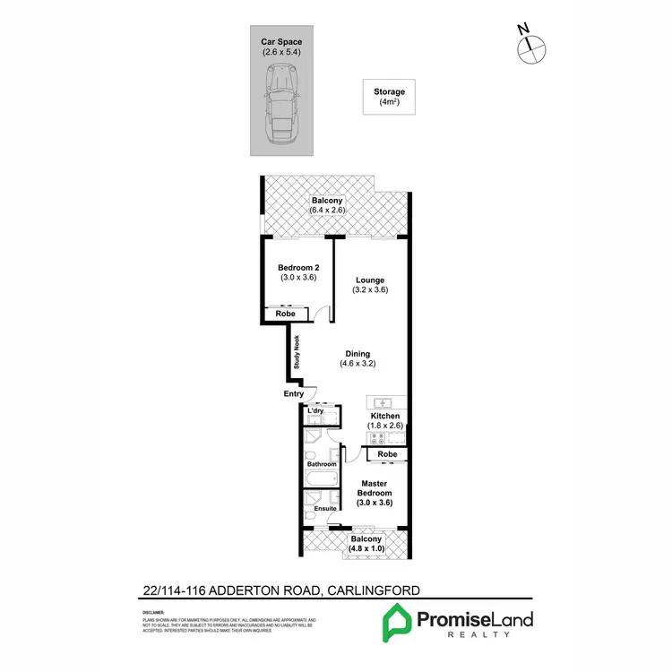 Floorplan of Homely apartment listing, 22/114-116 Adderton Road, Carlingford NSW 2118