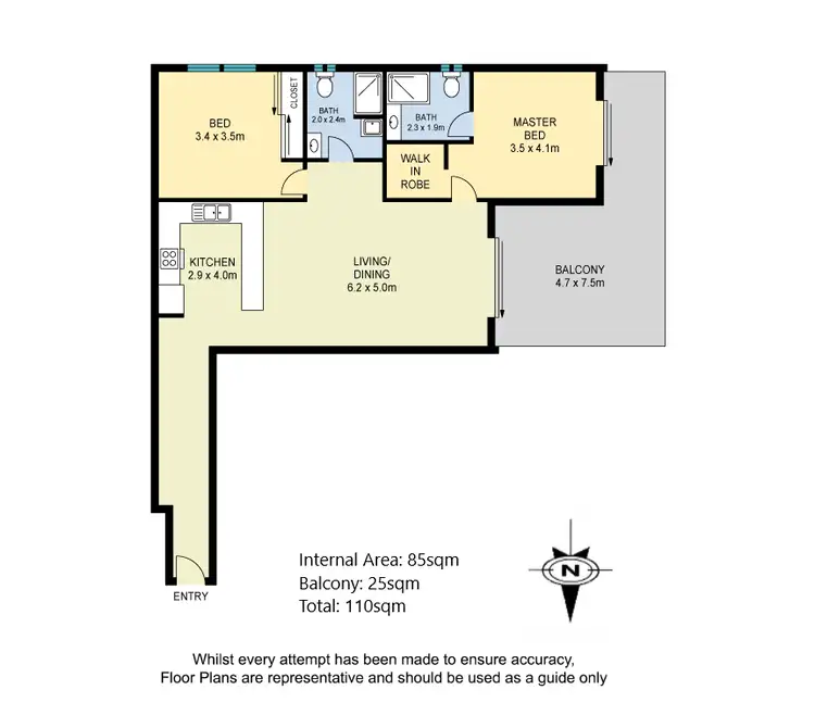 Floorplan of Homely apartment listing, 9/45 Regent Street, Woolloongabba QLD 4102