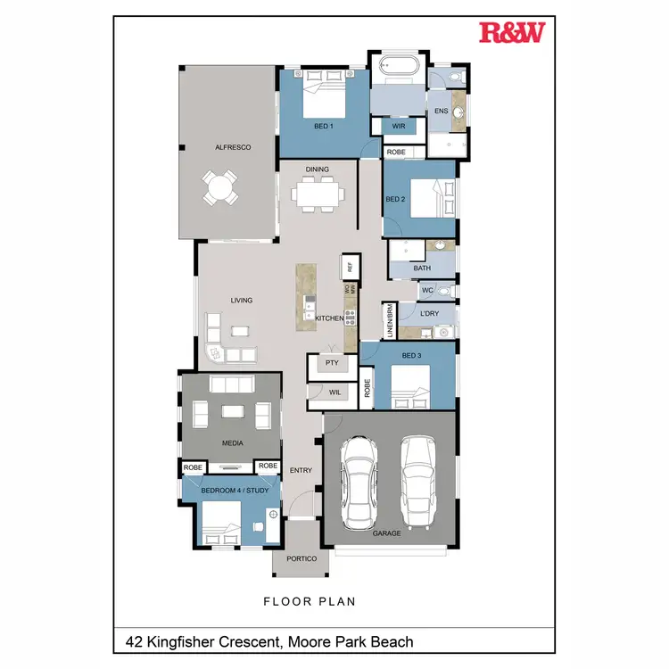 Floorplan of Homely house listing, 42 Kingfisher Crescent, Moore Park Beach QLD 4670