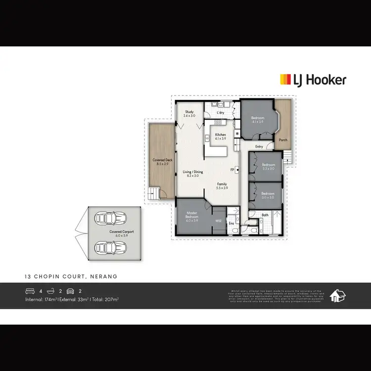 Floorplan of Homely house listing, 13 Chopin Court, Nerang QLD 4211