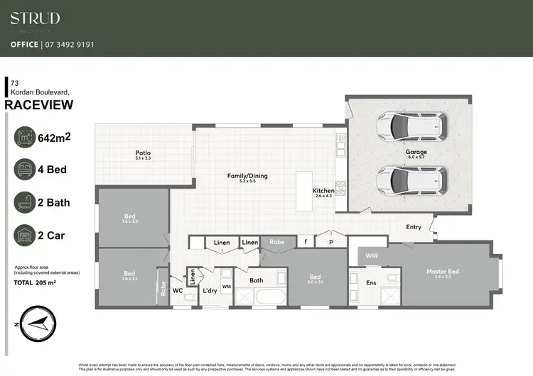 Floorplan of Homely house listing, 73 Kordan Boulevard, Raceview QLD 4305