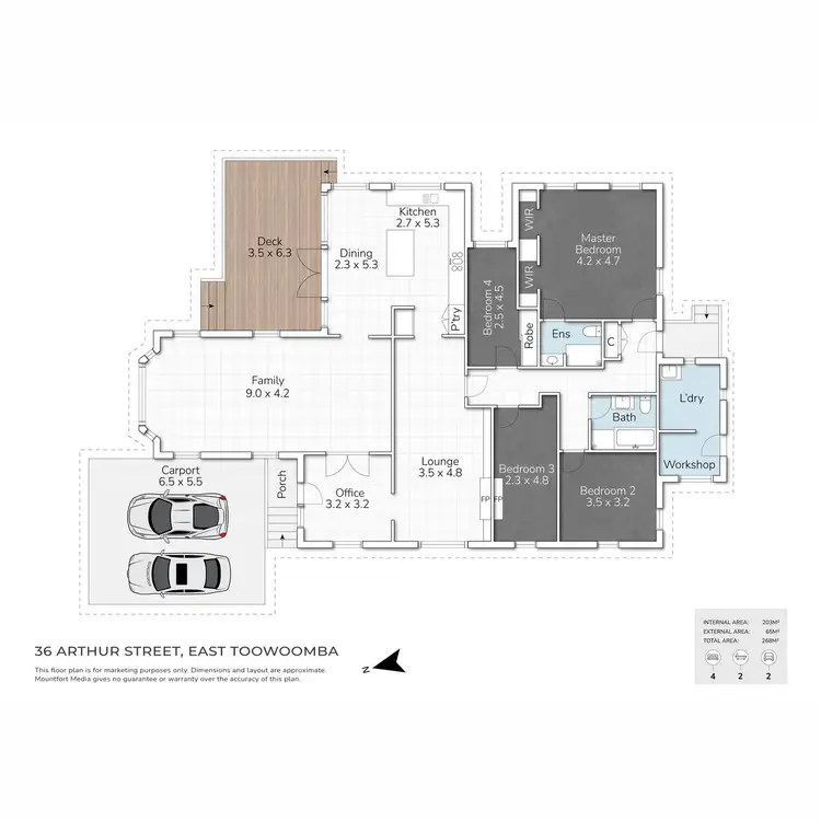 Floorplan of Homely house listing, 36 Arthur Street, East Toowoomba QLD 4350