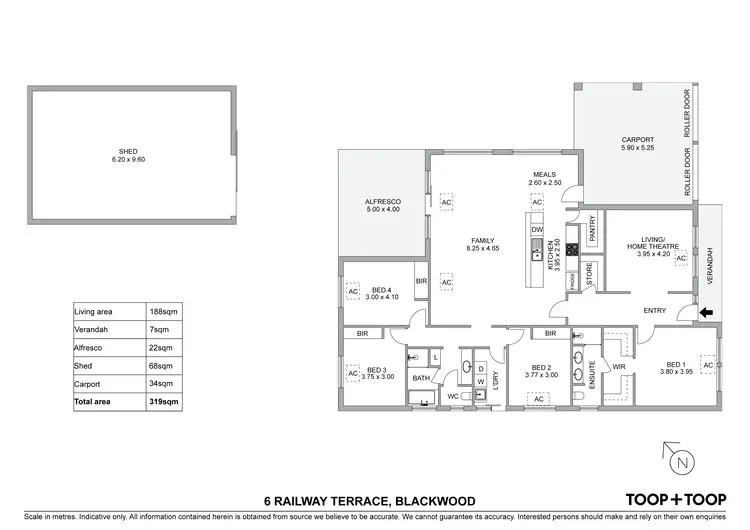 Floorplan of Homely house listing, 6 Railway Terrace, Blackwood SA 5051