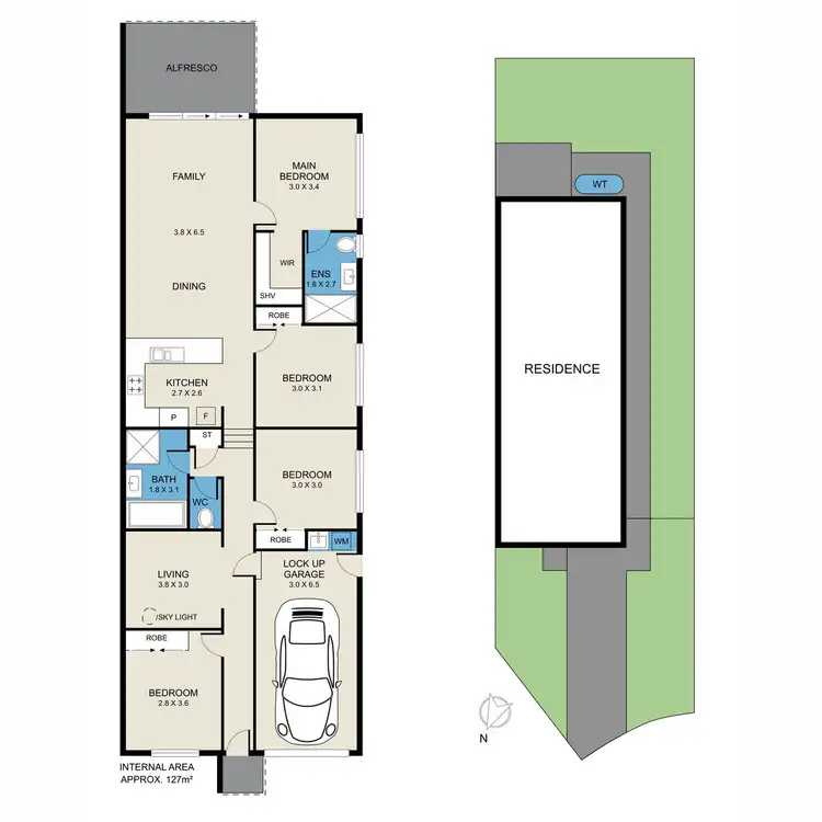 Floorplan of Homely semi-detached listing, 1/12 Waterfort Close, Bellbird NSW 2325