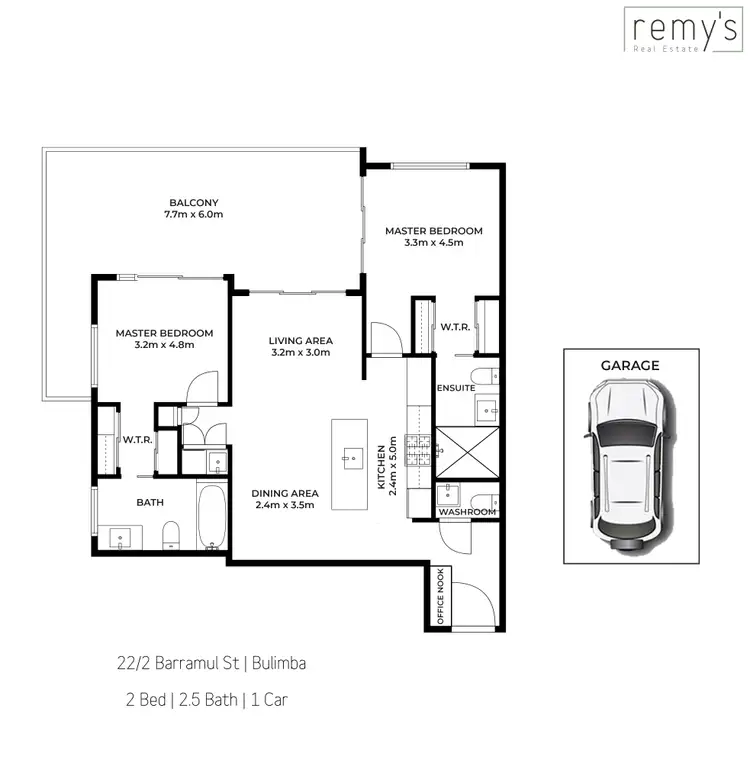 Floorplan of Homely apartment listing, 22/2 Barramul Street, Bulimba QLD 4171