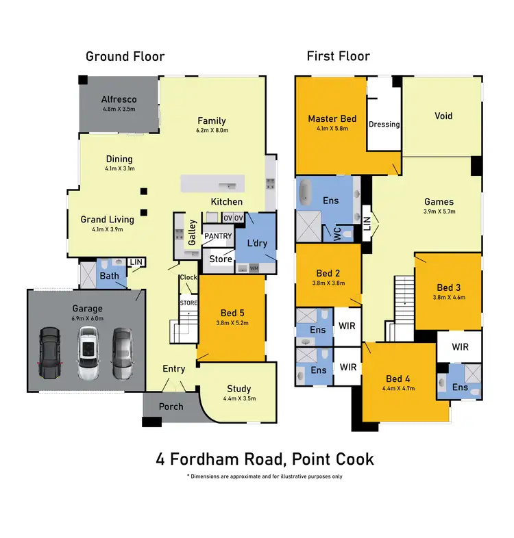 Floorplan of Homely house listing, 4 Fordham Road, Point Cook VIC 3030
