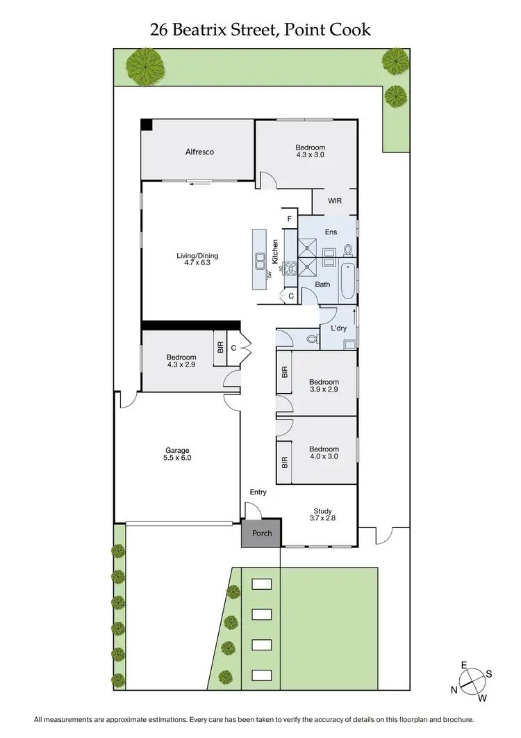 Floorplan of Homely house listing, 26 Beatrix Street, Point Cook VIC 3030