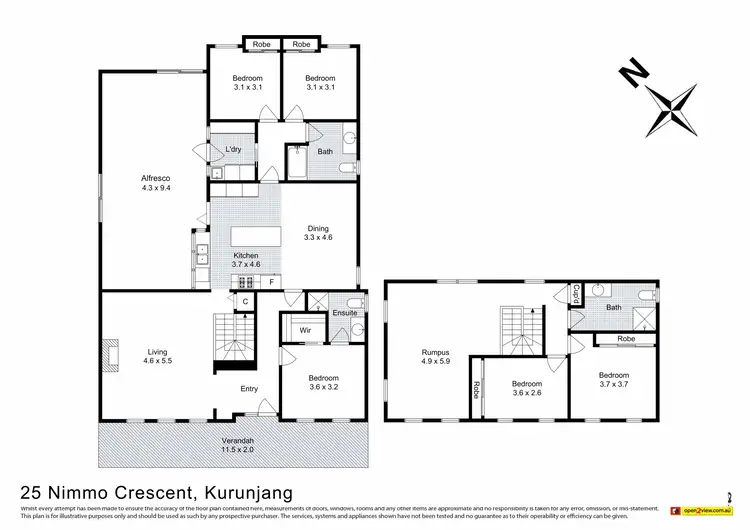 Floorplan of Homely house listing, 25 Nimmo Crescent, Kurunjang VIC 3337