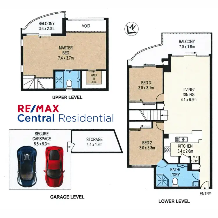 Floorplan of Homely apartment listing, L3/6 Primrose Street, Bowen Hills QLD 4006
