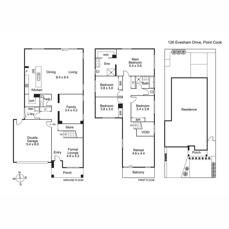 Floorplan of Homely house listing, 126 Evesham Drive, Point Cook VIC 3030