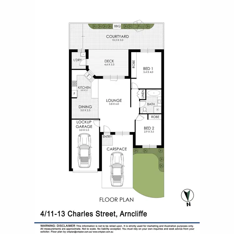 Floorplan of Homely villa listing, 4/11-13 Charles Street, Arncliffe NSW 2205